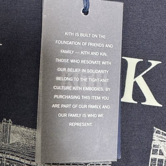 Kith & Kin Paris Architecture Mens t-shirt Navy Blue size Small NWT - Picture 6 of 10